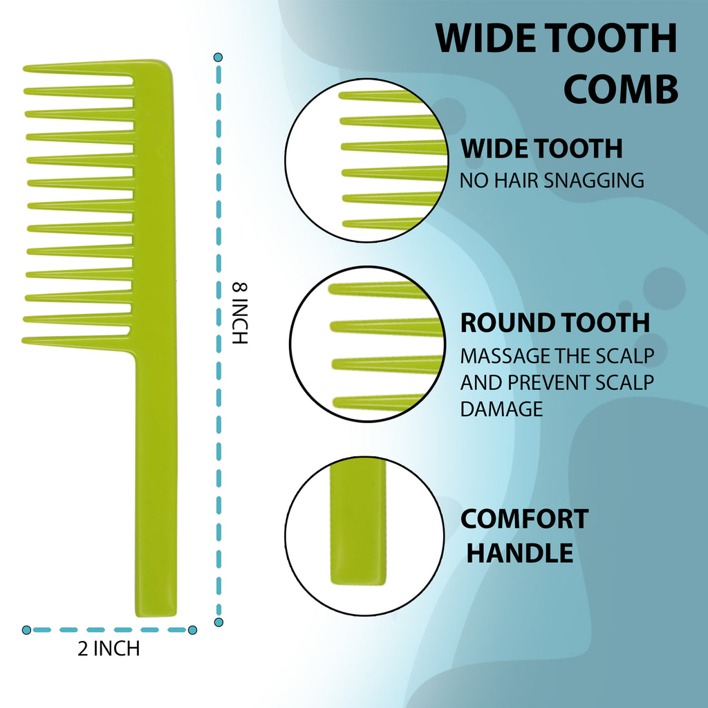 NOTCH Zodiac Long Hair Detangling Comb Wide Tooth Comb for Curly Hair Wet Dry Hair, No Handle Detangler Comb Styling Shampoo Comb 15cm Wide Comb 6" Inch