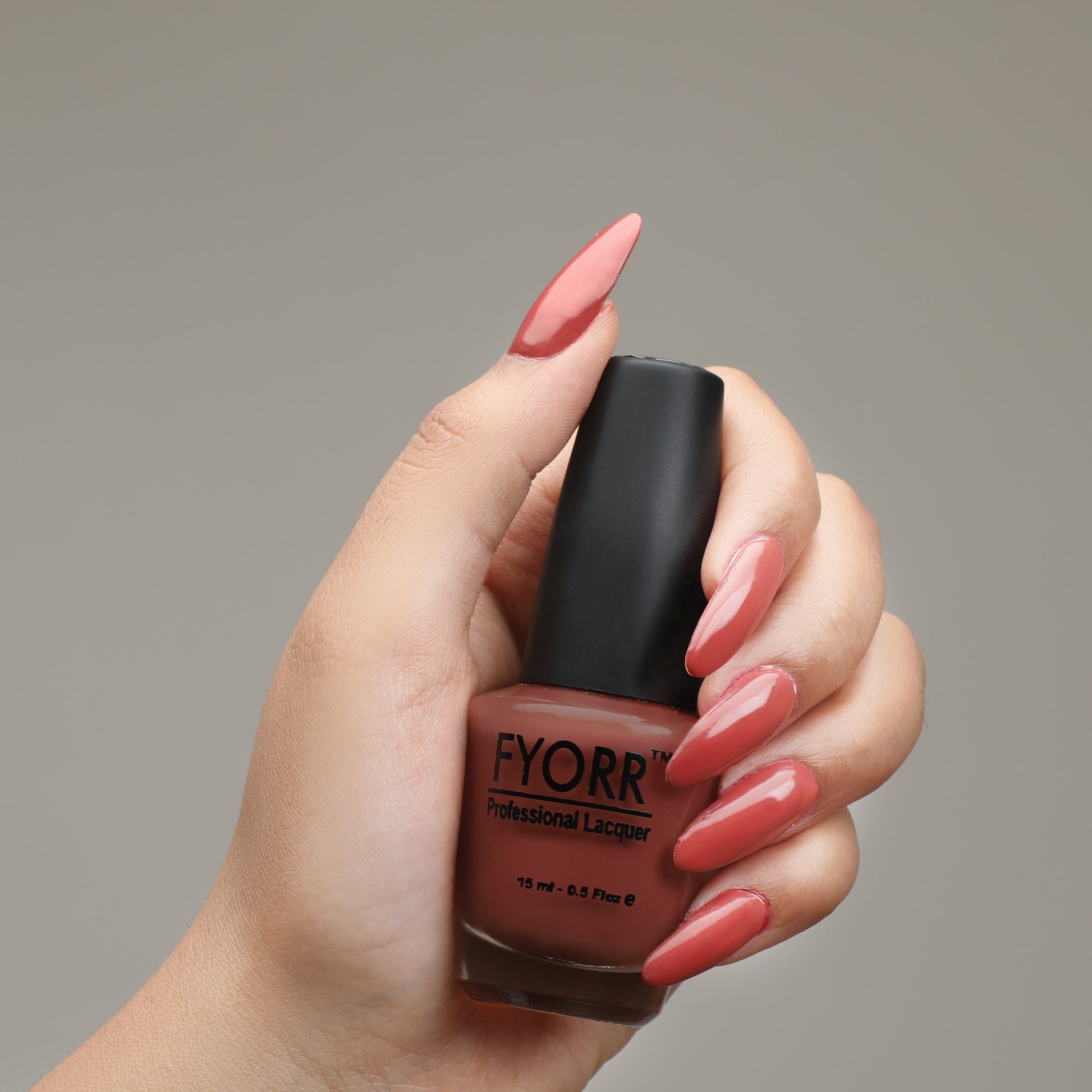 FYORR Coffee Nude Long Lasting Nail Polish, 15 ml (FNNP-26)