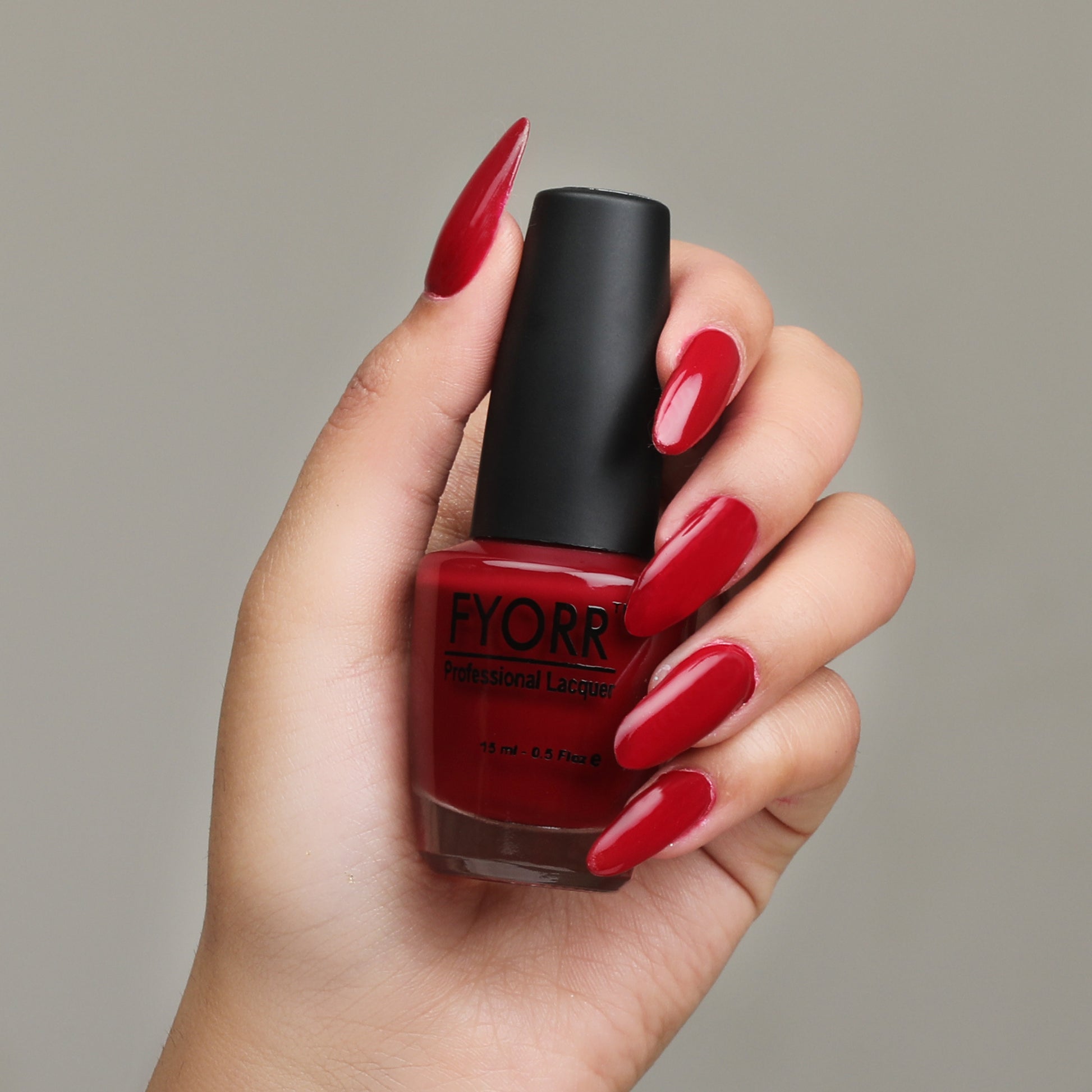 FYORR Maroon Nail Polish Long Lasting Smooth Matte Finish Nail Enamel (Maroon Effect),15Ml