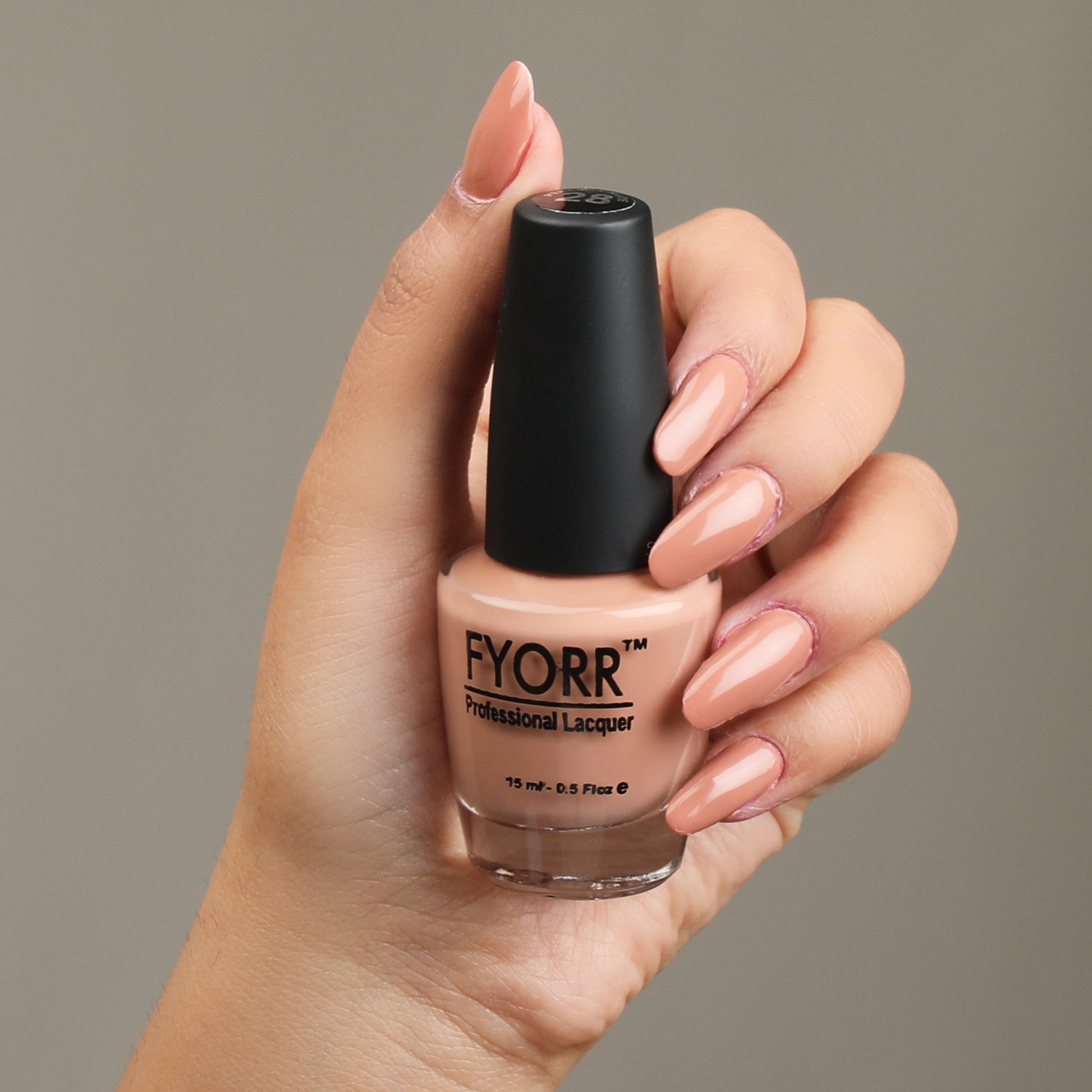 FYORR 15Ml Quick Dry Long Lasting Smooth Matte Finish Nail Polish (Perfect Nude)