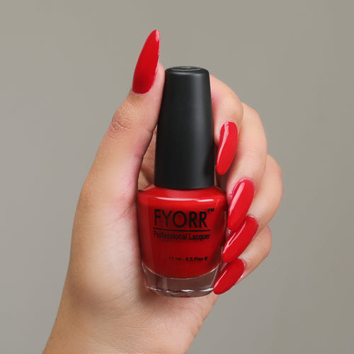 FYORR 15ML Quick Dry Long Lasting Smooth Finish Nail Polish (Red Apple)