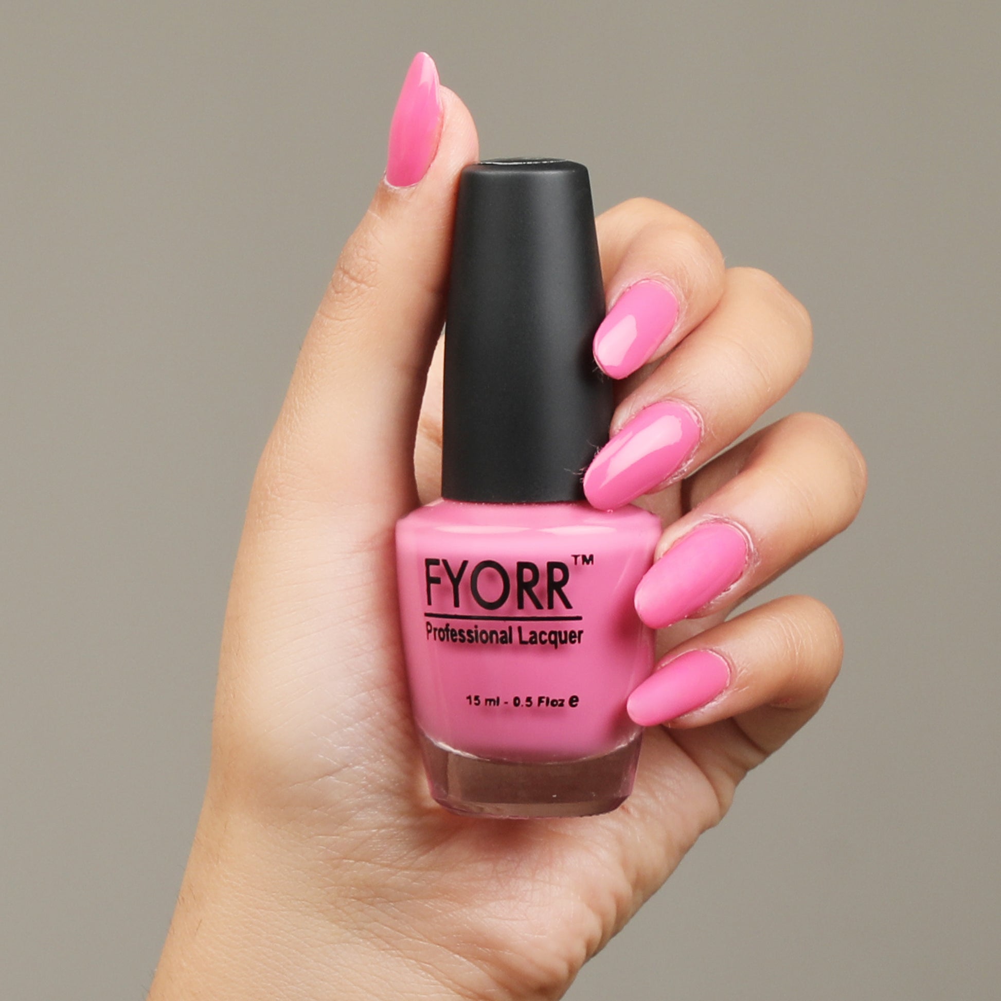 FYORR 15ML Quick Dry Long Lasting Smooth Finish Nail Polish (Soft Pink)