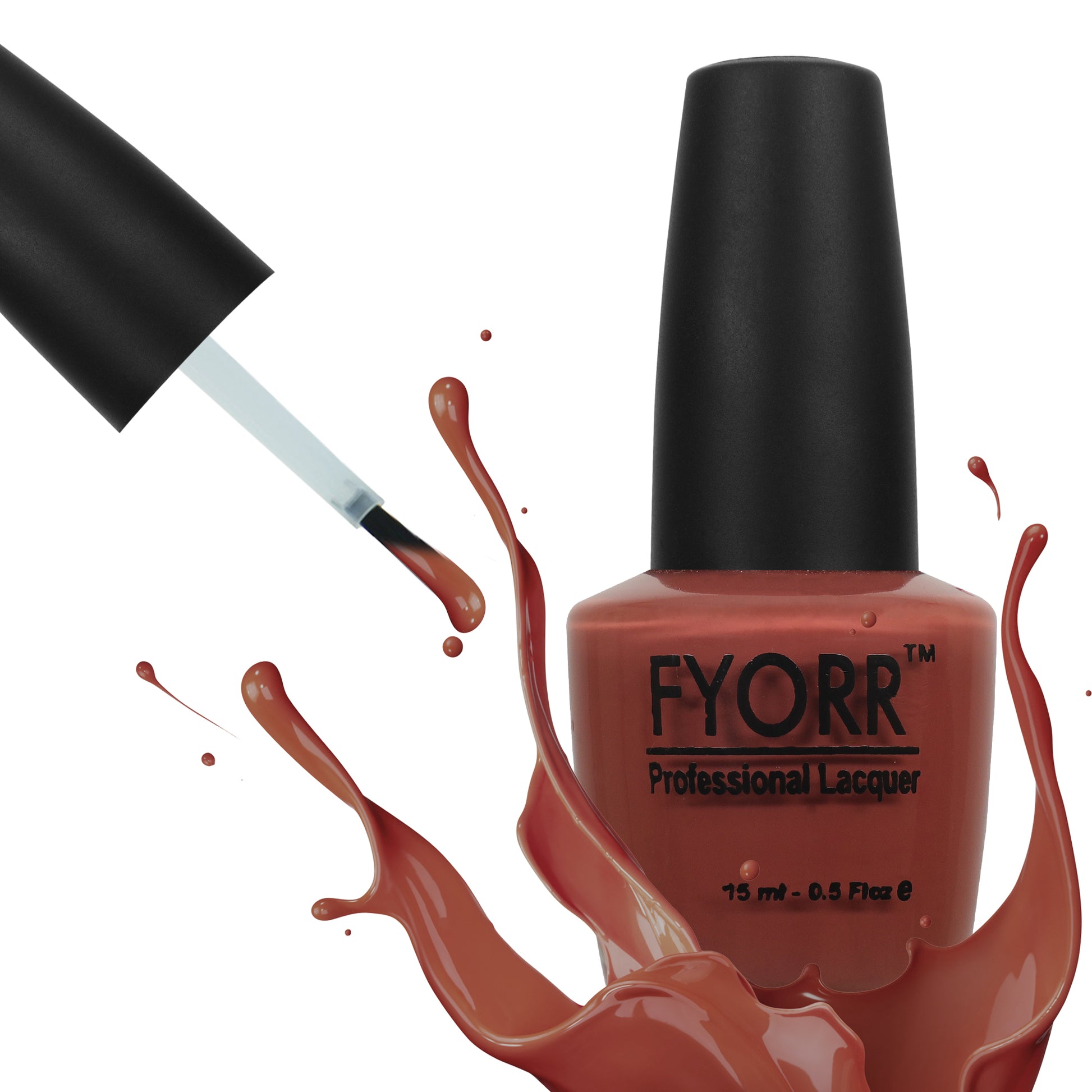 FYORR Coffee Nude Long Lasting Nail Polish, 15 ml (FNNP-26)