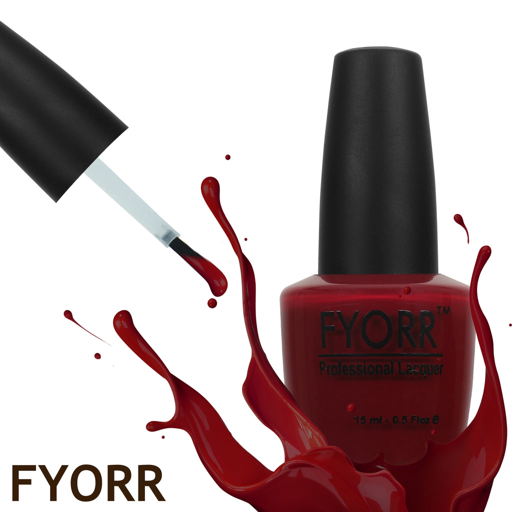 FYORR Maroon Nail Polish Long Lasting Smooth Matte Finish Nail Enamel (Maroon Effect),15Ml