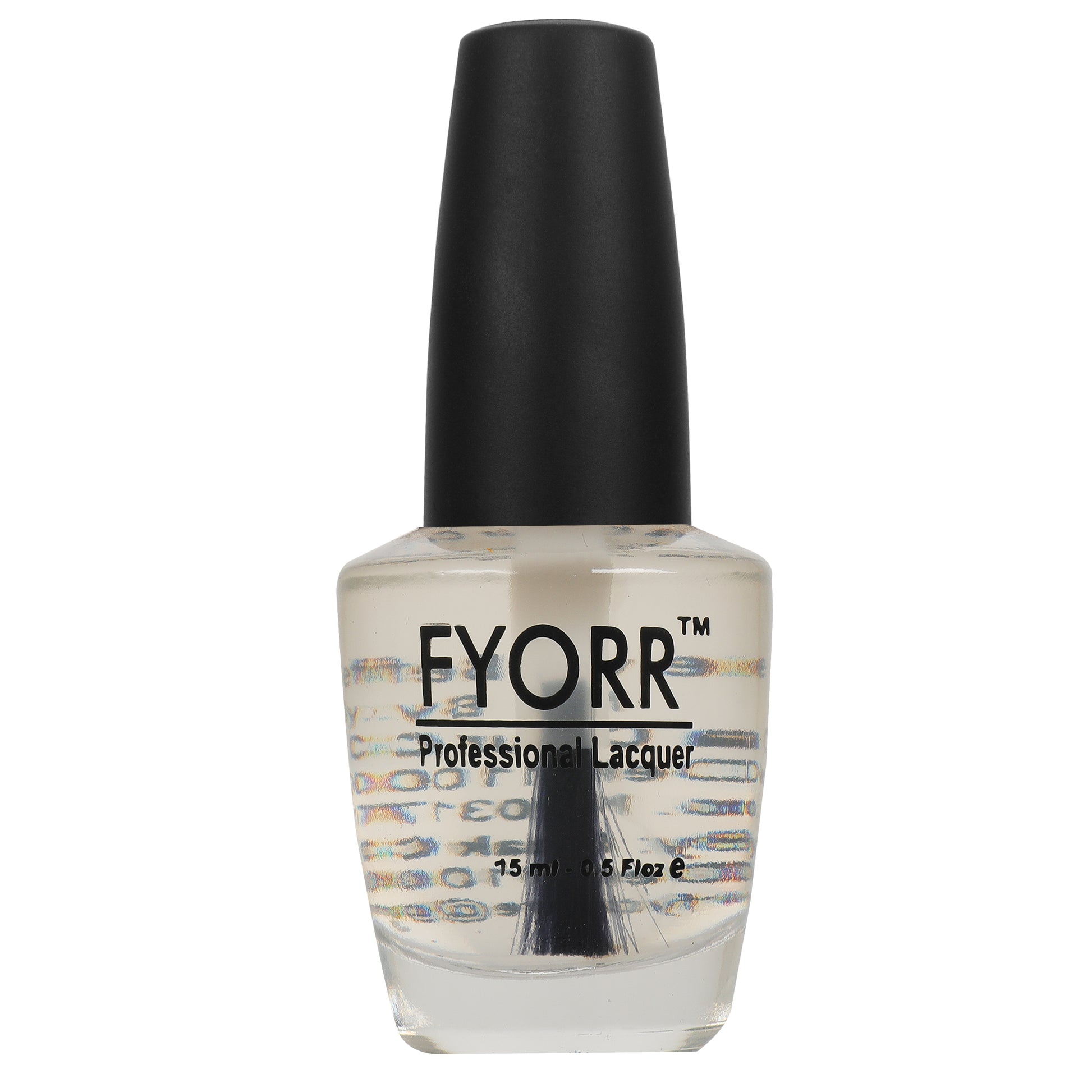 FYORR Transparent Matte Nail Polish Long Lasting Smooth Finish Nail Enamel (Top Base Coat), 15Ml