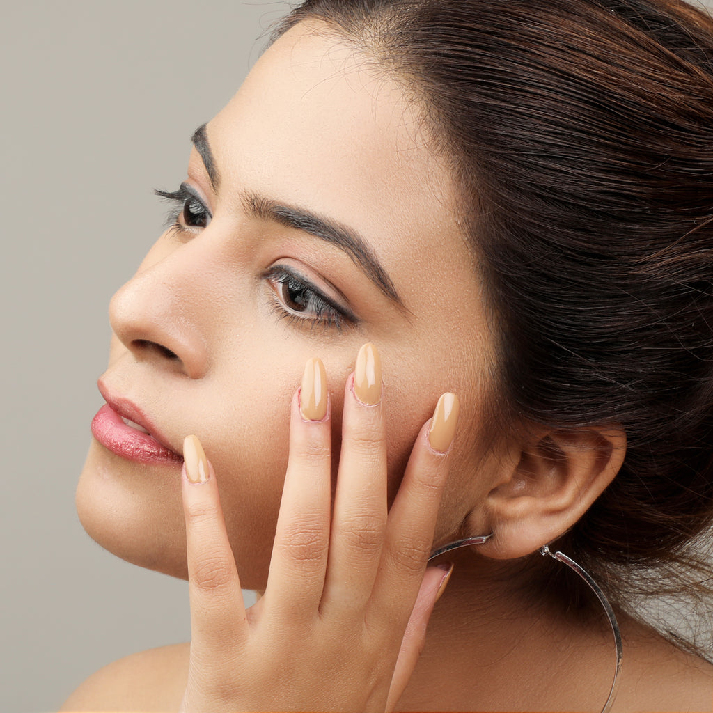 FYORR 15Ml Quick Dry Long Lasting Smooth Matte Finish Nail Polish (Pale Nude)