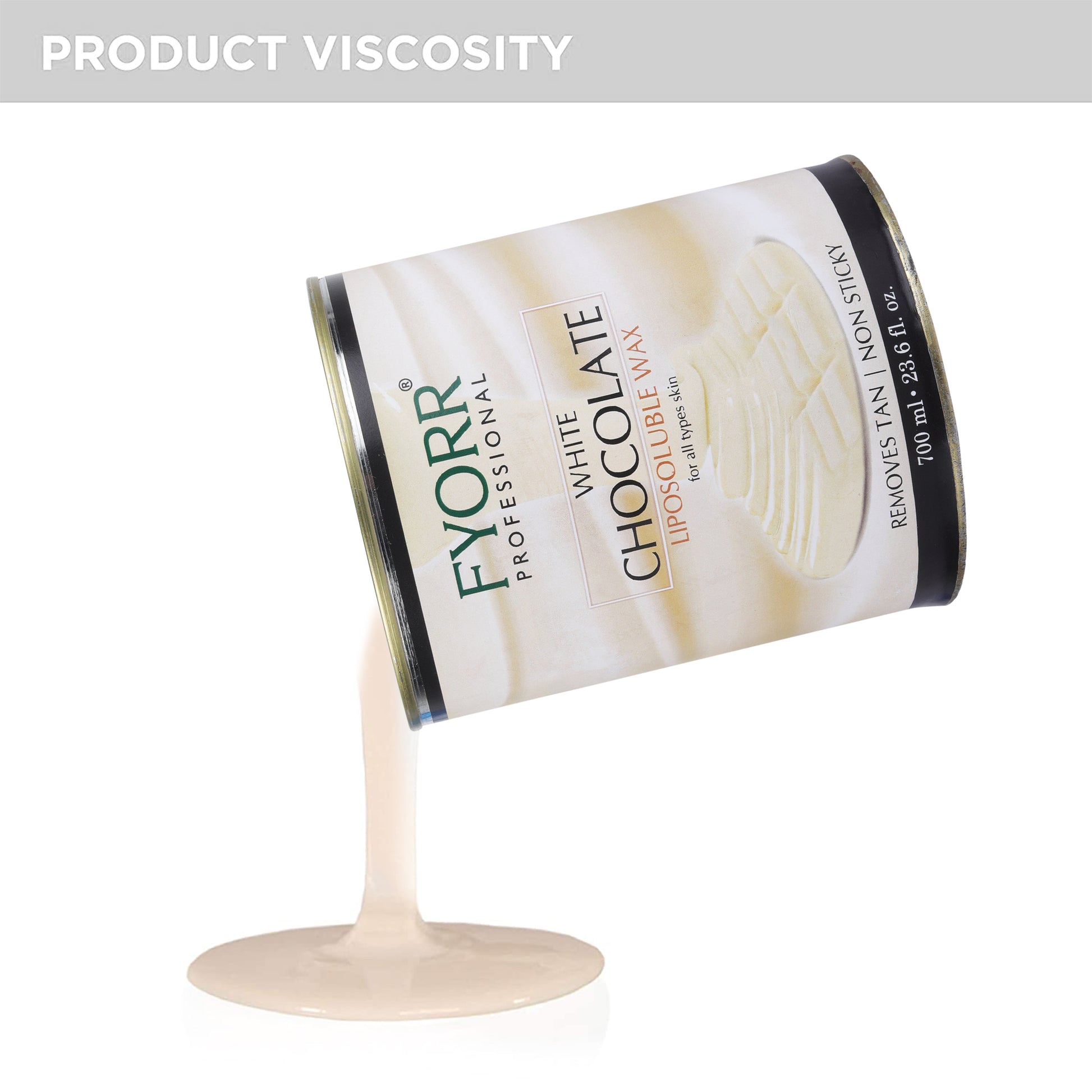 FYORR Liposoluble Milk Body Wax Less Painful Hair N Tan Removal Wax (Milk Wax) (White Chocolate) (700ML)