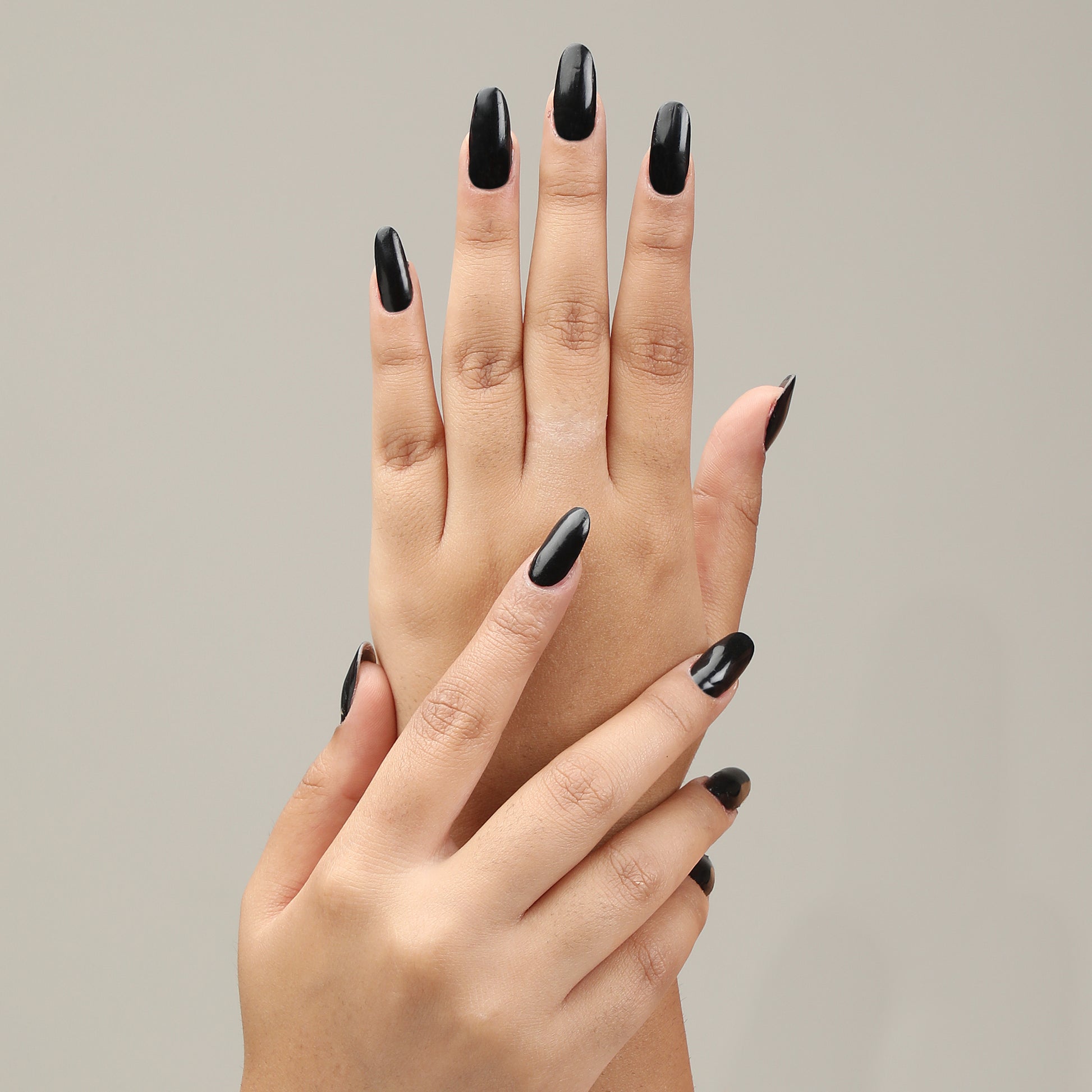 FYORR Jet Black Matte Nail Polish Long Lasting Smooth Finish Nail Enamel (Midnight Black), 15Ml