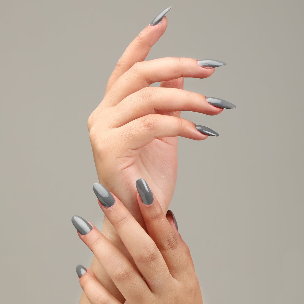 FYORR Perfect Grey Matte Nail Polish Long Lasting Smooth Finish Nail Enamel (Grey Perfecto), 15Ml