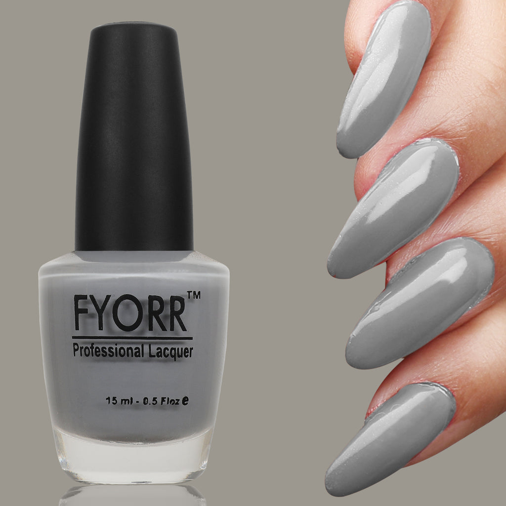 FYORR 15ML Quick Dry Long Lasting Smooth Finish Nail Polish (Oh Yeh Its Grey)