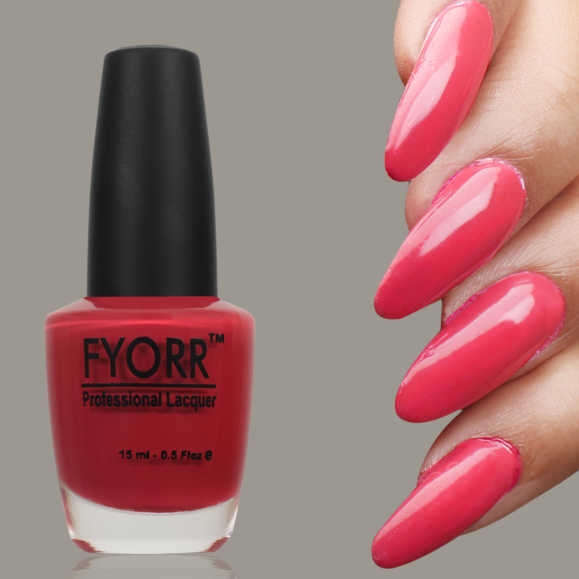 FYORR Long Lasting Nail Polish, 15 ml (Sweet Pink) (FNNP-08)