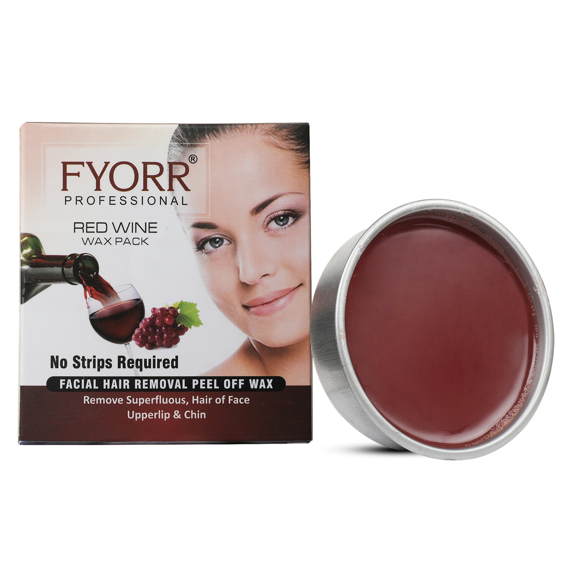 FYORR Fyorr Facial Katori Peel Off Wax Red Wine 80 Gm