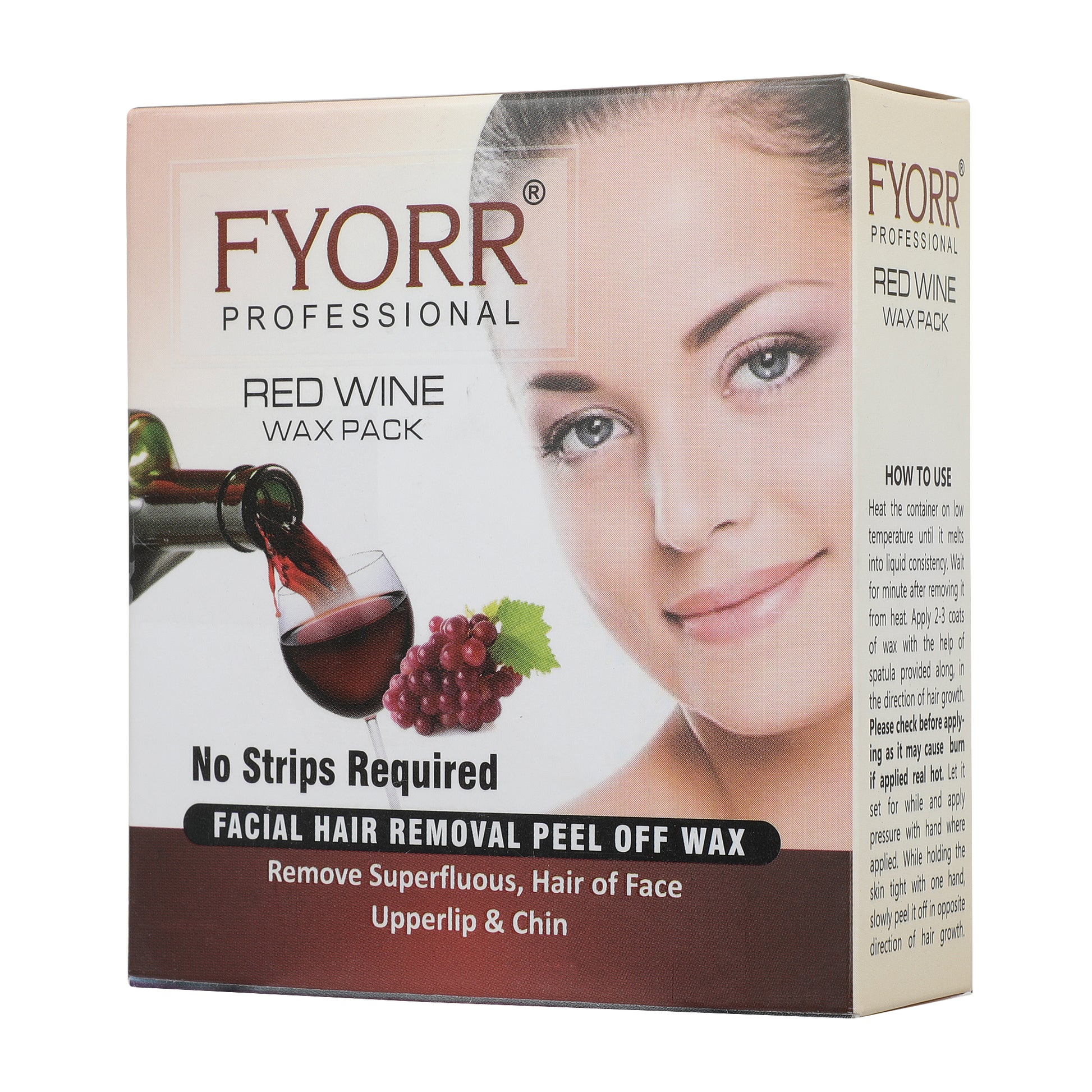 FYORR Fyorr Facial Katori Peel Off Wax Red Wine 80 Gm