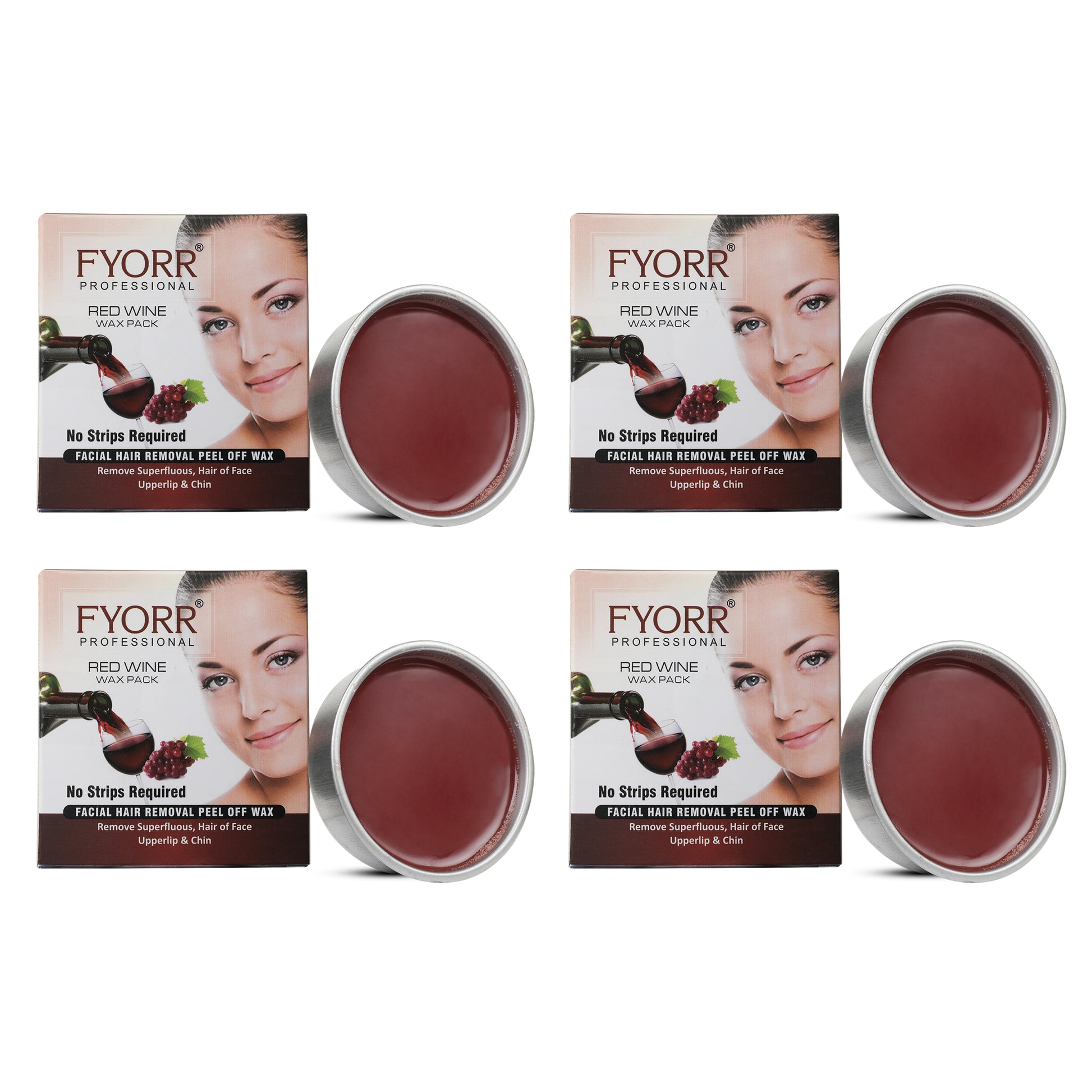 FYORR Fyorr Facial Katori Peel Off Wax Red Wine 80 Gm