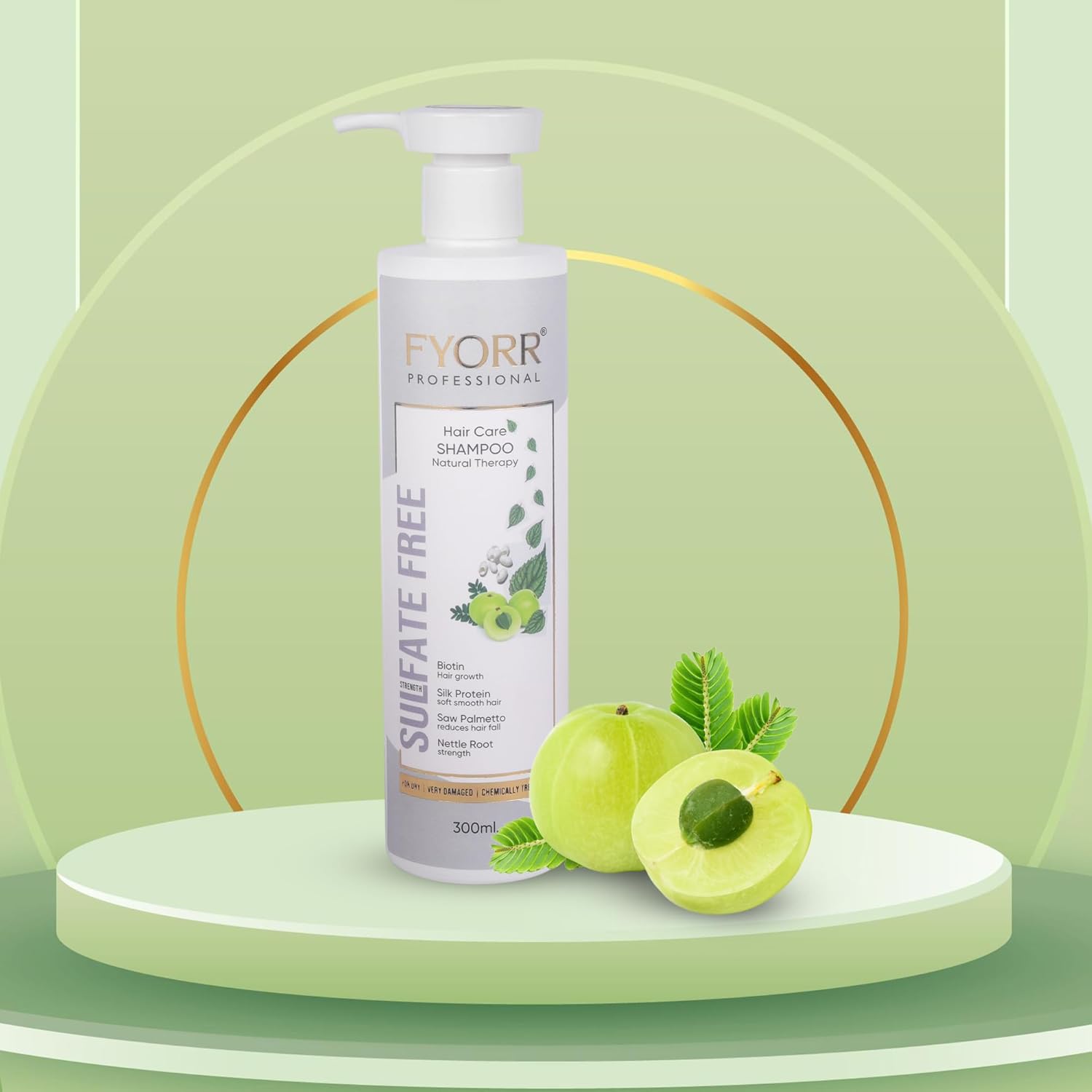 FYORR Sulfate-Paraban Free Biotin Rich Hair Fall Control Shampoo For Smooth Hair(300ml) With Onion Hair Mask (Spa Conditioner 200g) And Hair Serum (100ml) For Dry Frizzy Damage Chemically Treated Hair